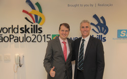 Rafael Lucchesi, Director General of SENAI and David Hoey, CEO of WorldSkills International
