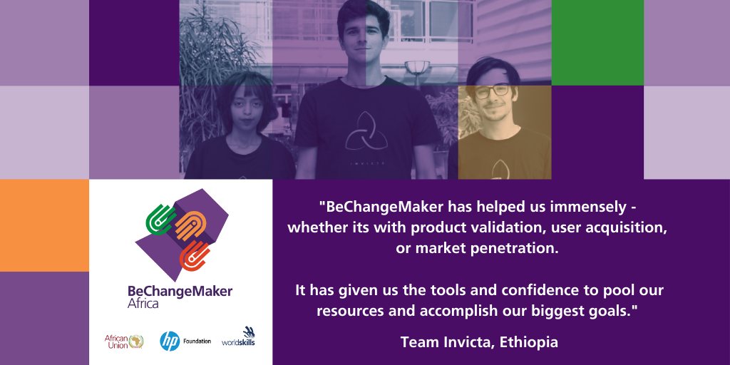 Team Invicta from Ethiopia, on a mission to connect skilled refugees with decent job opportunities around the world.