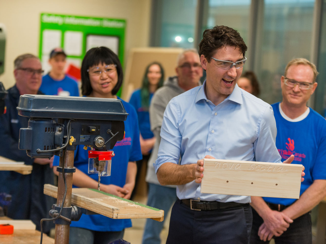 Canadian PM champions skills development in hands-on fashion