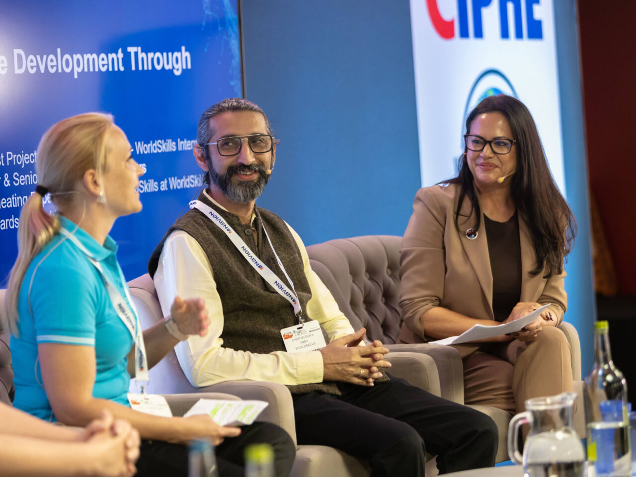 A discussion on stage during the Skills Forum event at the World Plumbing Conference in June 2026.

