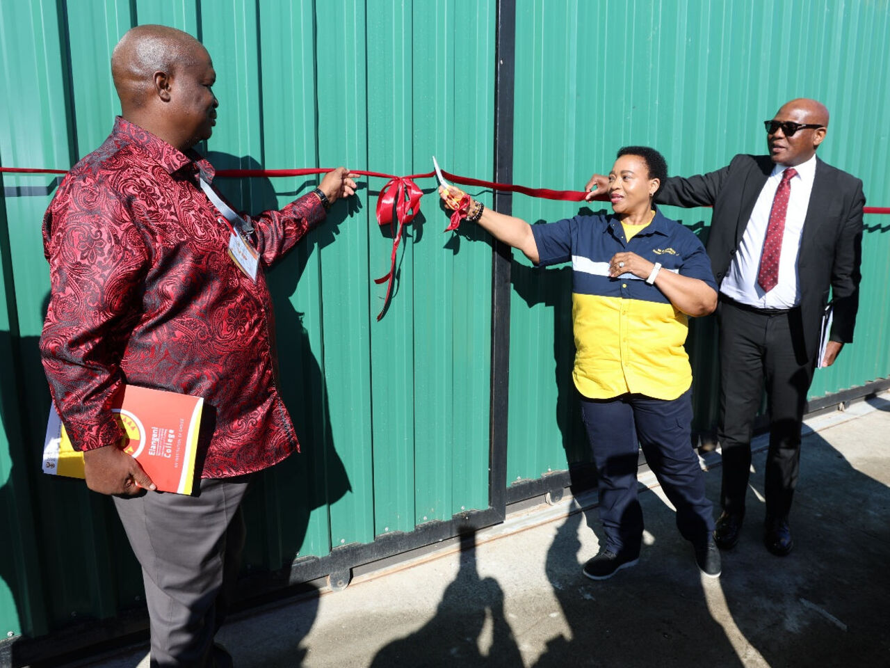 Jingyi Lu, Representative for AsiaThe Deputy Minister of Higher Education and Training, Dr Nomusa Dube-Ncube during the official launch of the WorldSkills South Africa Elangeni TVET College Aircraft Maintenance Academy at Elangeni TVET College, Inanda Campus.&nbsp;
