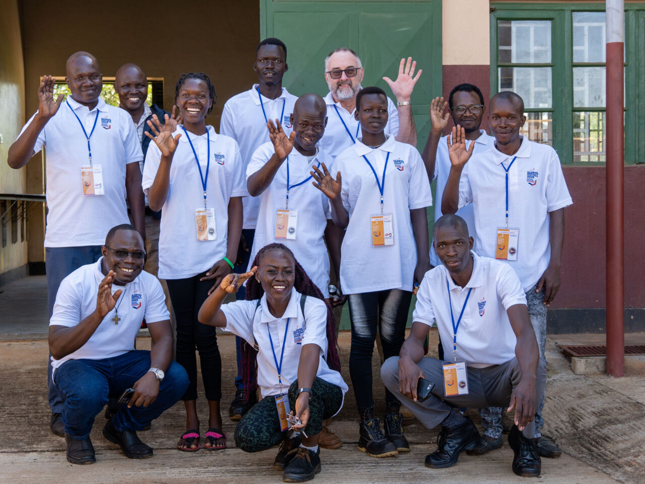 A group photo of participants of the Global Impact Challenge programme Ugandan capacity building bootcamp in May 2023.
