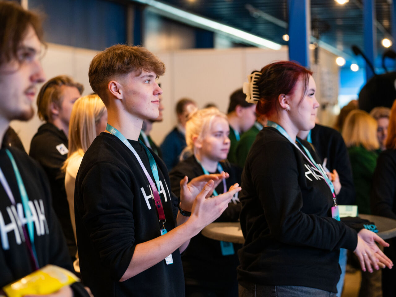 Members of the audience applauding at the Estonian Exhibition Centre in Tallinn during the Young Master Skills Festival in May 2024.

 
