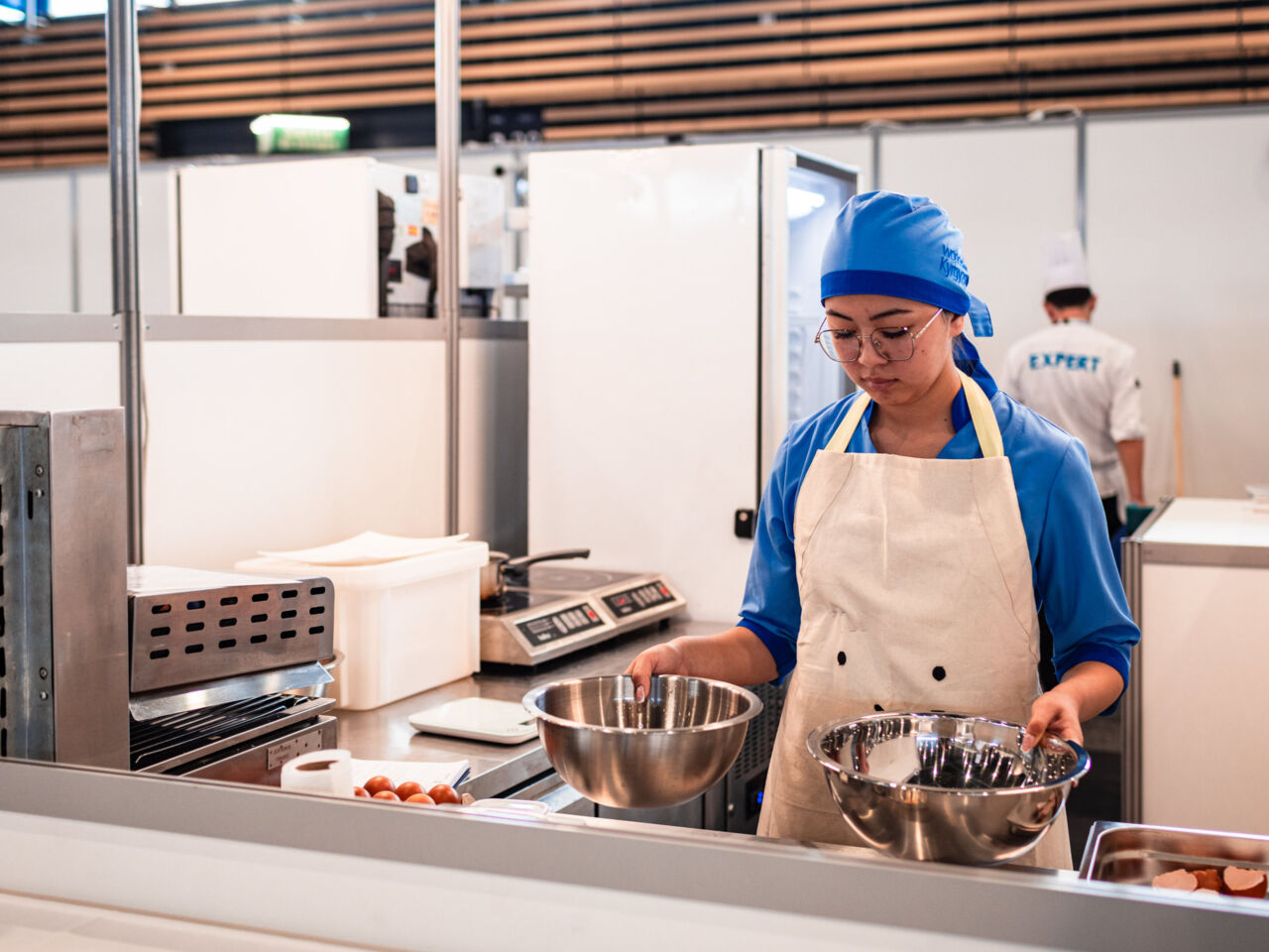 Aiana Abditalipova, who competed in Cooking at WorldSkills Lyon 2024.
