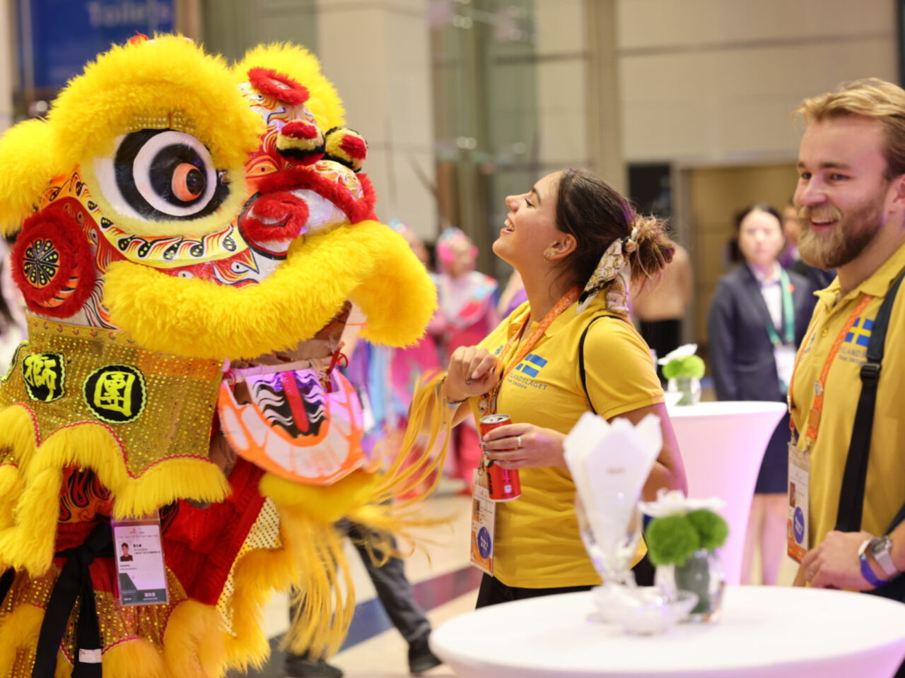 Competitors at the evening Welcome Reception for WorldSkills Shanghai 2026.