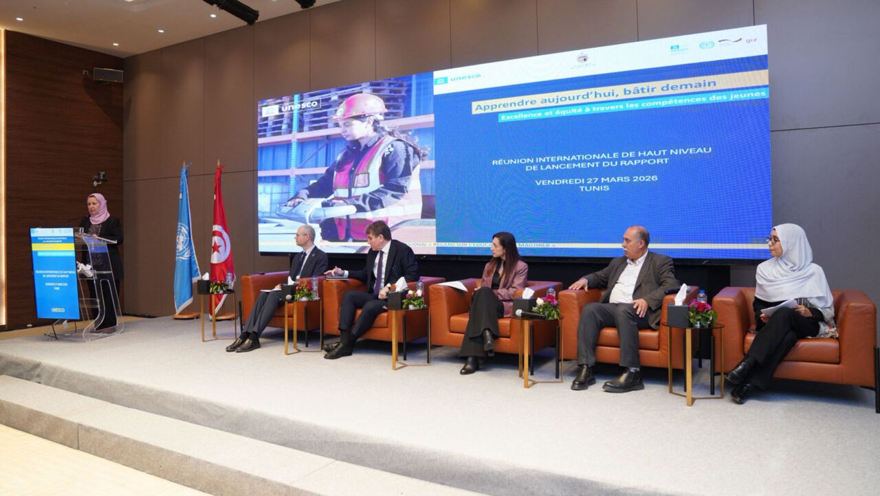 A high-level international meeting organised by UNESCO’s Maghreb office in Tunis on 27 March 2026 to launch a new regional report.